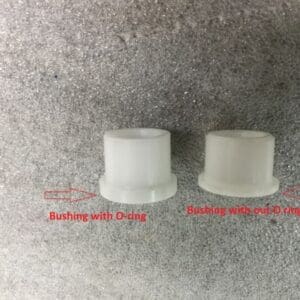 A picture of two different types of plastic caps.