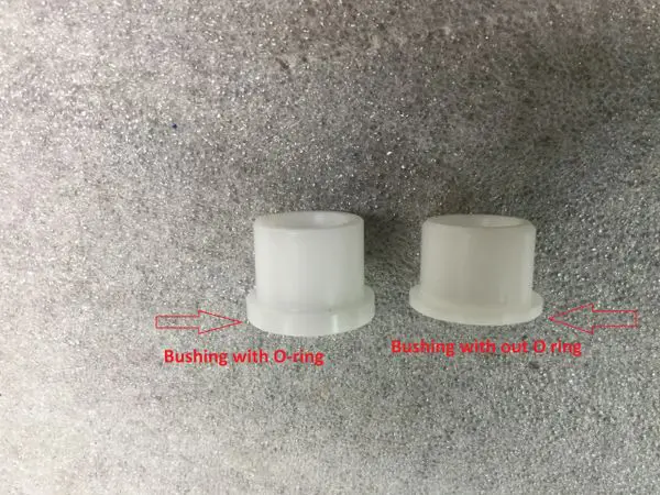 A picture of two different types of plastic caps.