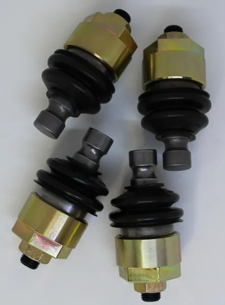 A group of four rubber and metal parts.